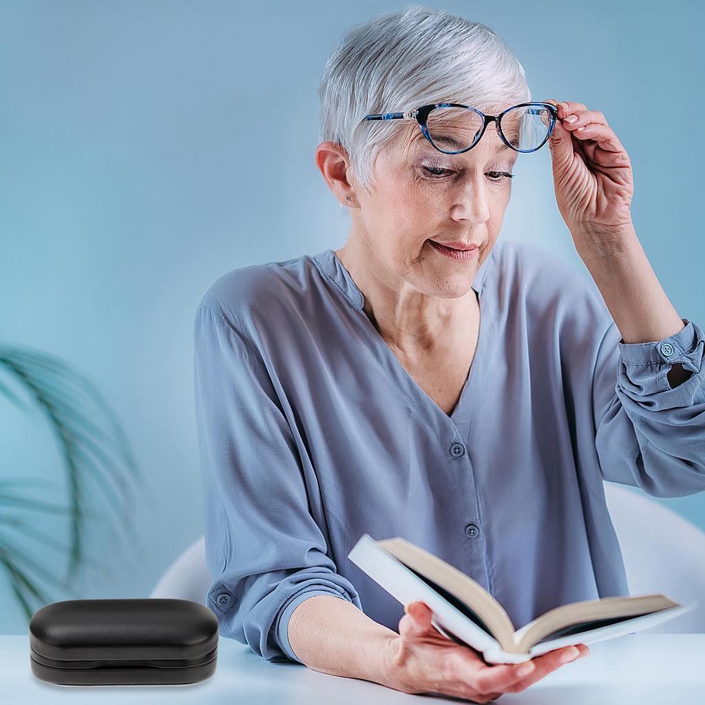 Leather Pouch Hard Shell Double Case for Metallic Hard Soft Leather [LIFKOME] 2-Pack Case, Sunglasses, Case, Overglasses, Sunglasses,