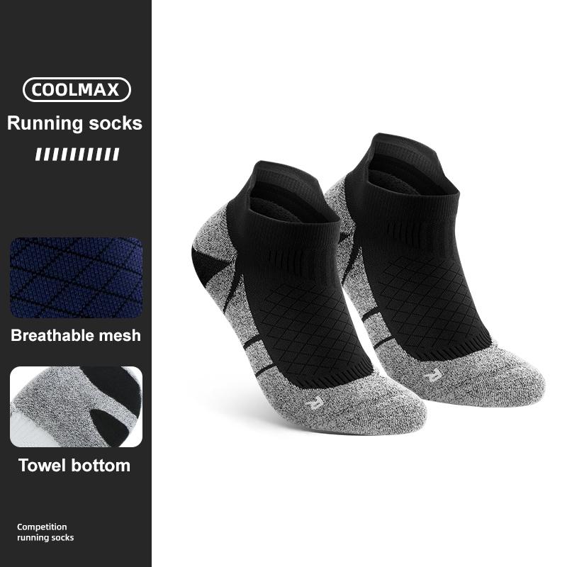 WRELS Coolmax Socks Man Women Sports Hiking Cycling Running Fabric Damping Socks Breathable Moisture-Wicking Outdoor Sports Sock