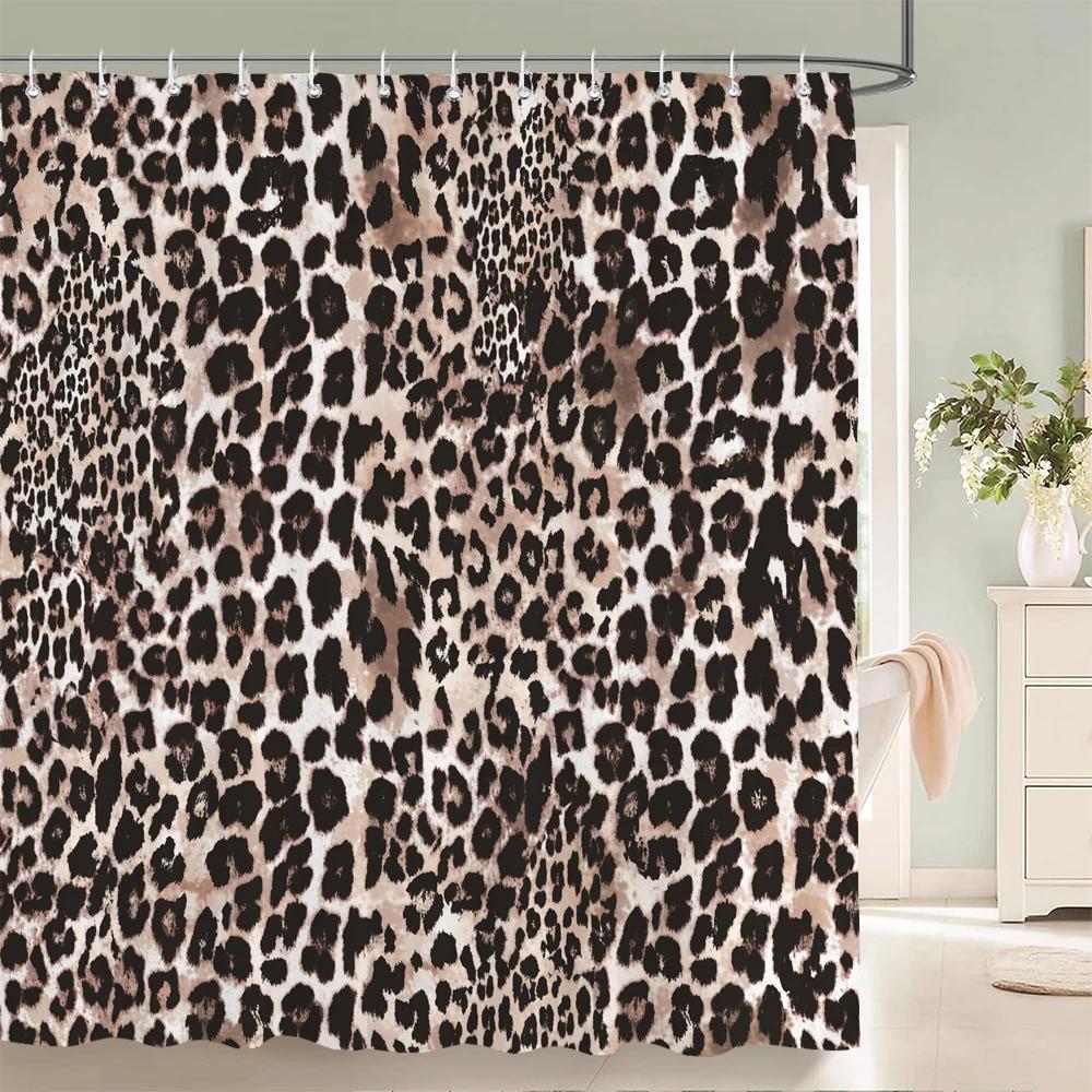 Zebra Animal Shower Curtains With Hooks Waterproof 3d Bathroom Curtains Decoration 180*240cm Printing Washable Bath Screen
