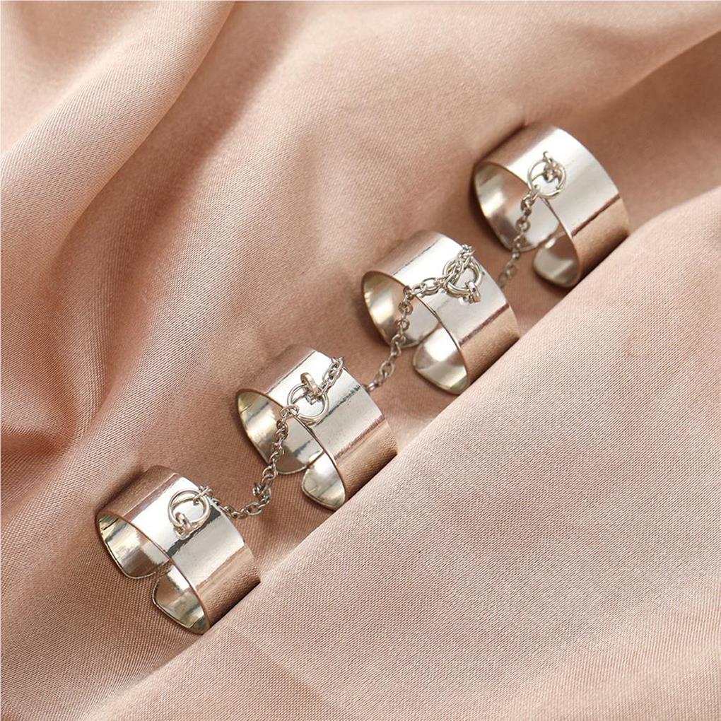 Punk Opening Ring Cool Hiphop Fashion Party Beach Work Date Wedding Bride Trendy Decoration Street Jewelry for Women Man