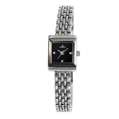 

[TANDY] TANDY Luxury Women s Jewel Watch with Crystals T-4023 Black FREE