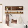 Wall Mounted Nightstand Reclaimed Wood Look 90 x 15 x 36 cm Engineered Wood