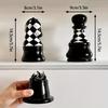 Retro Chess Pieces Toothpick Dispenser Ceramics Toothpick Box Creative Table Decoration & Accessories Dental Floss Case Gifts