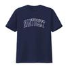 Mens Nantucket Arched Dark Blue Text T Shirt vintage Washed Breathable graphic Slightly Soft Top For Everyday Wear Casual