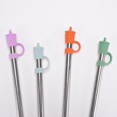 Cute Cup Accessories Silicone Straw Plug Airtight Splash Proof Drinking Dust Cap Reusable Plugs Tips Cover Outdoor