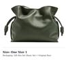 LOEWE Nappa Calfskin Lucky Bag, One Shoulder, Crossbody Clutch Medium Women's Olive Green A411FC1X62-4429