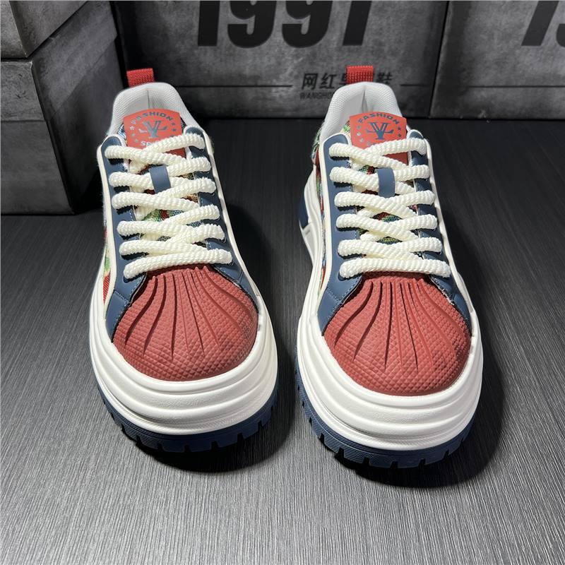 Shoes casual shoes light and comfortable soft sole leather surface breathable shell head board shoes dl