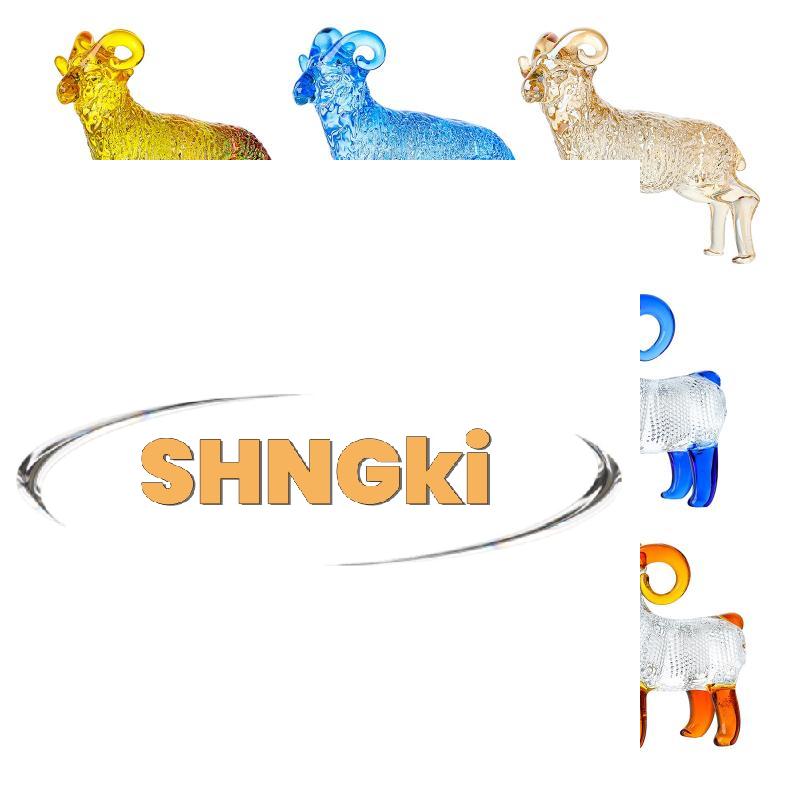 Crystal Sheep Figurine 2027 Zodiac Sheep Statue Home Desktop Bookshelf Office Ornament Sheep Decor Feng Shui Bring Fortune