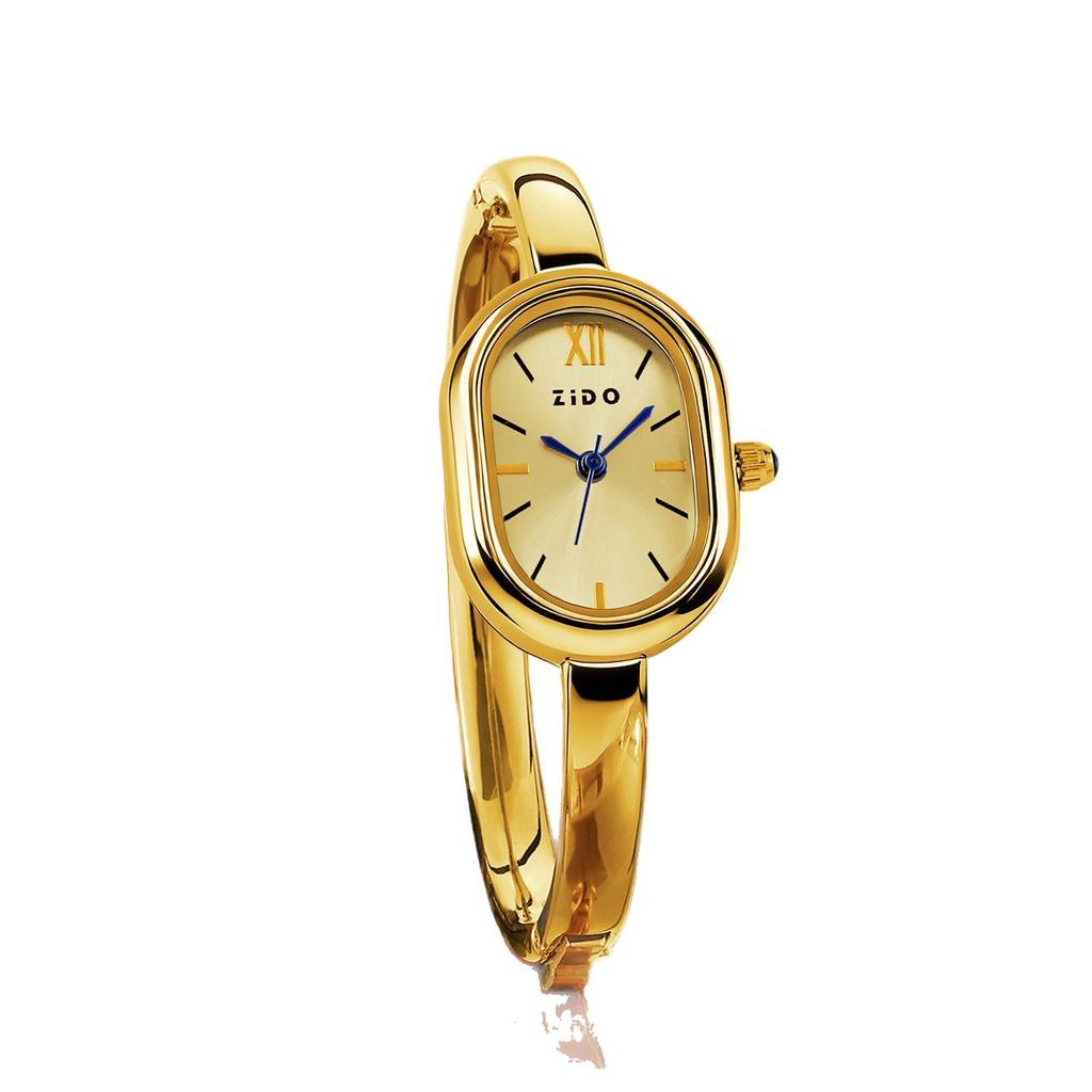 Women's Oval Vintage Quartz Analog Watch Bracelet Wristwatch