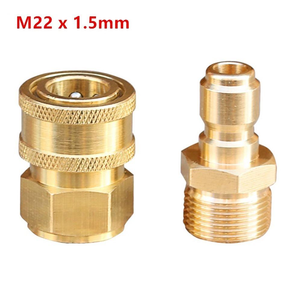 1Set For M22 High Pressure Washer Hose Coupler Quick Connect Kits Water Outlet Set New Pipe Joint