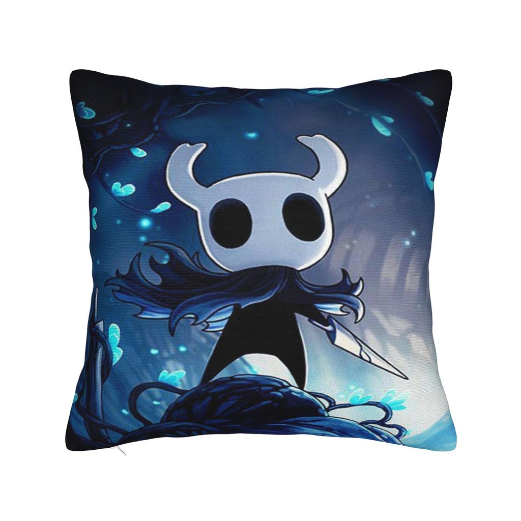 Hollow Knight Quadratische Kissenbezüge Polyester Auto Action-Abenteuer Kissenhülle Kreative Dekor Kissenbezug 4545