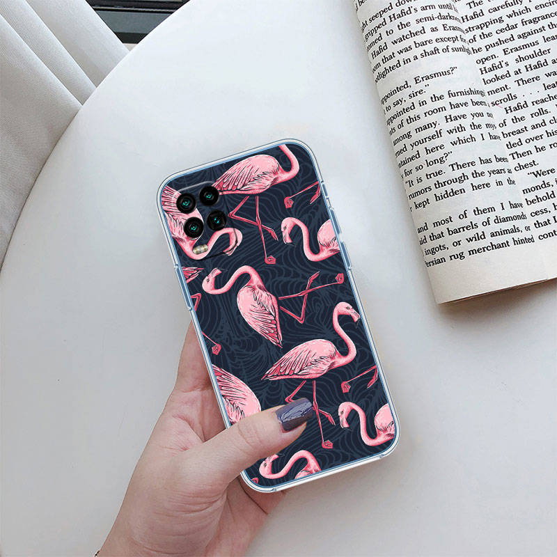 JO24 Flamingos Pink Bird Phone Case for Motorola E22S E7 G6 G7 G8 G9 Plus Power Play G10 G20 G04 E30 E40 E22 E20 E13 G22 G23 G Stylus Play