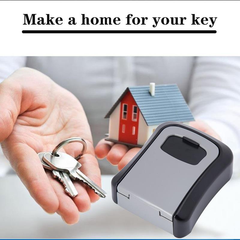 Metal Key Storage Box With Password Lock For Home Office Use