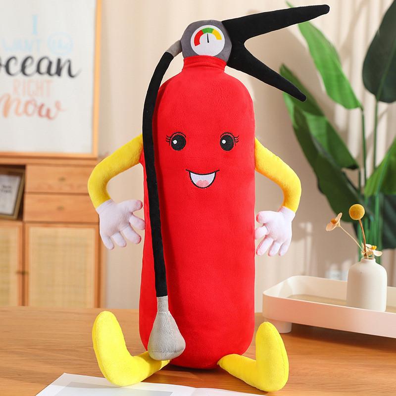 Fire Fire Truck Extinguisher Plush Toy Cute Firefighter Doll Kids Birthday Gift