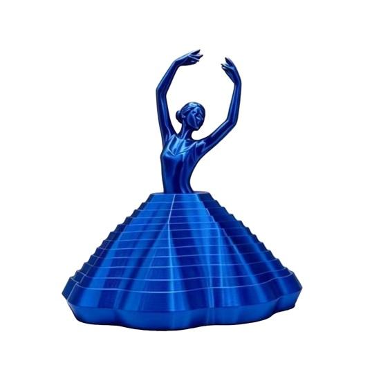 Вращающаяся балерина из 3D-печати, игрушка-спиннер, танцовщица балета, кинетическая настольная игрушка, расширенная сенсорная игрушка для снятия стресса для дома и офиса C