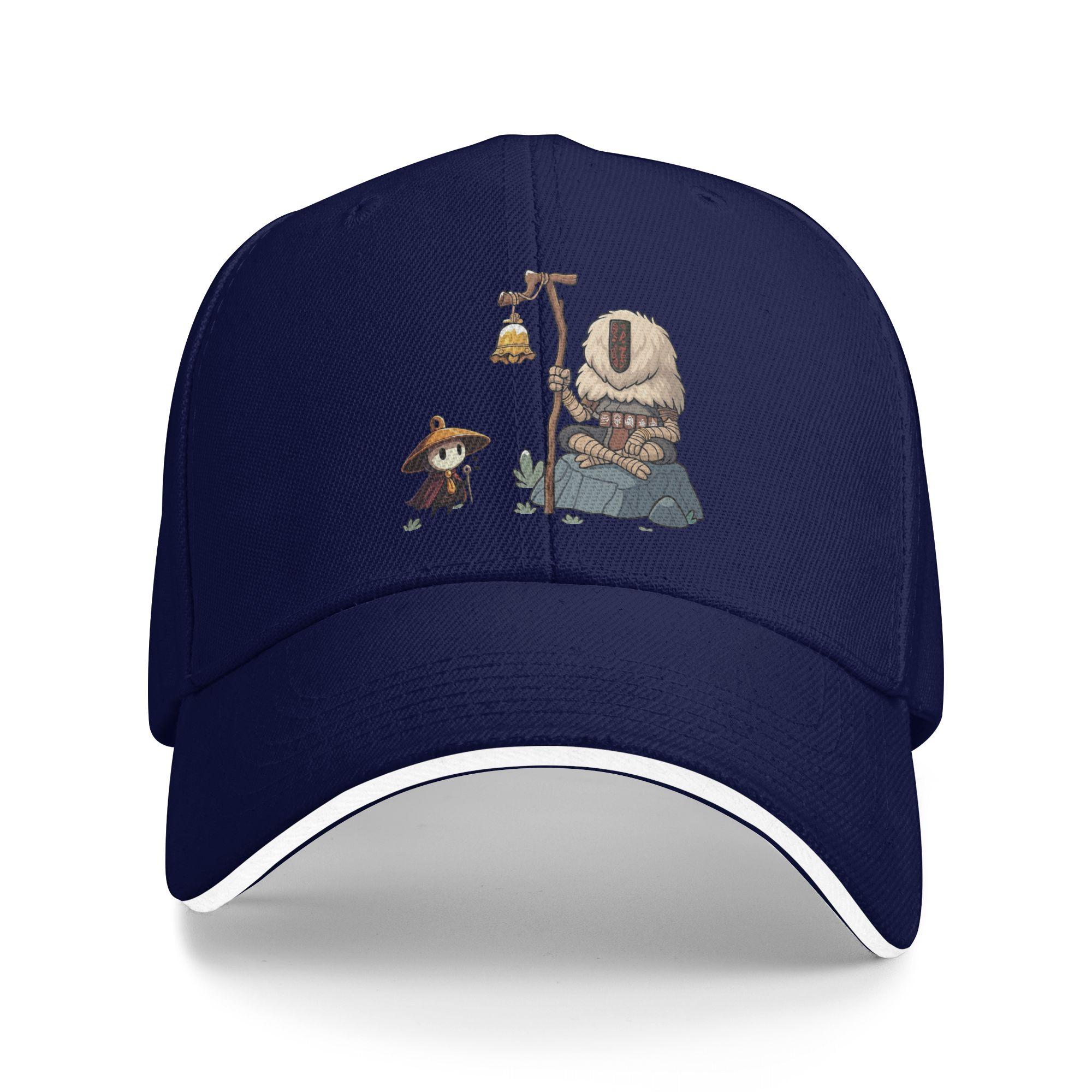 

Unisex Sherma Meets Monoco Hollow Knight Silksong Outdoor Hat Spring Adjustable Cap New Baseball Cap Hip Hop Snapback Hats One Size