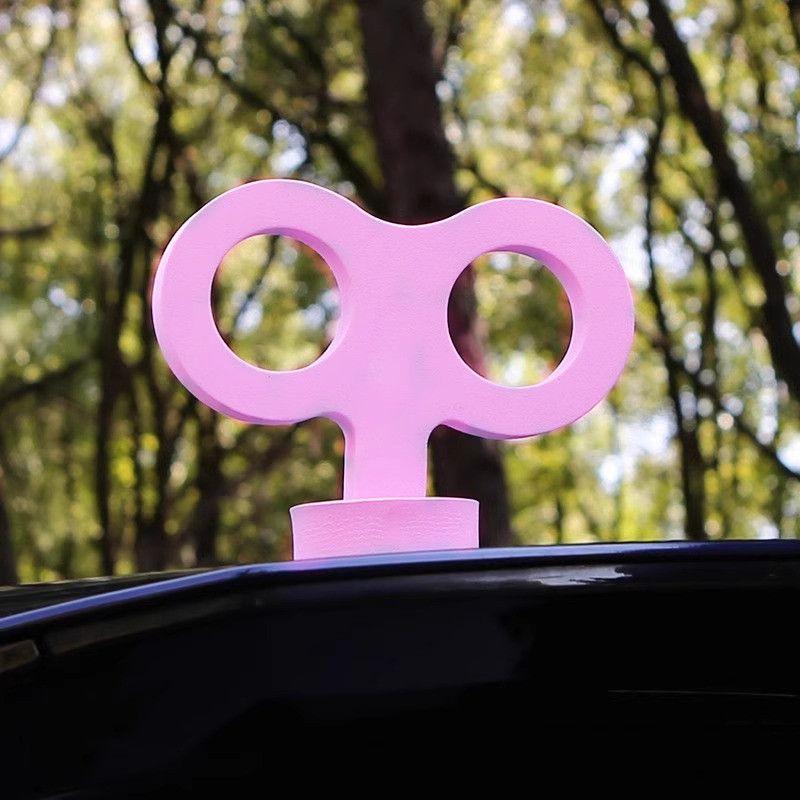 Car Roof Decoration Cat Rabbit Ear Tree Sapling Cute Ornaments Accessories for Electric Vehicles Creative Automobile Top Decor
