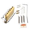 2 Point Guitar Tremolo Bridge with Tremolo System Saddles and Full Size Brass Block 2-Point Electric Guitar Bridge
