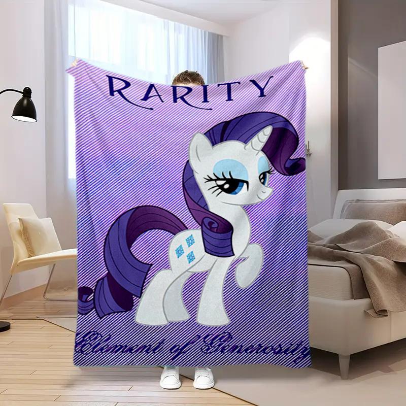 Rarity Little Pony Blanket Suitable All Seasons Soft Comfortable Sofa Office Home Blanket Holiday Gift Blanket Suitable For All Seasons Blanket