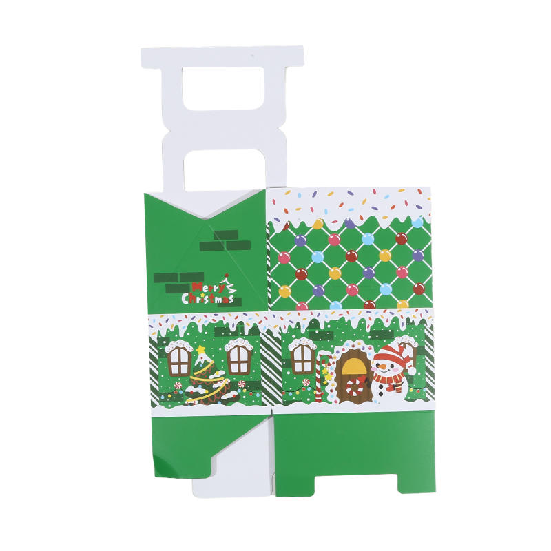 8 Pcs Cute Christmas Treat Candy Boxes Portable Dessert Packaging Case Small Cookie Containers Party Favor Supplies