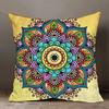 Home Decor Colorful Mandala Patterned Decorative Pillow Covers Pattern Cushion Cover Suitable For Sofa Bedroom Car Pillow Cover