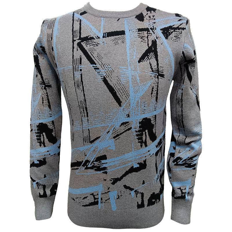 New Autumn and Winter Thin Sweater Men's Round Neck Sweater Japanese Casual Loose Outer Bottoming Sweater