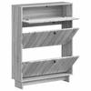 Shoe Cabinet EDE 78 x 24 x 103 cm Engineered Wood Sonoma Grey