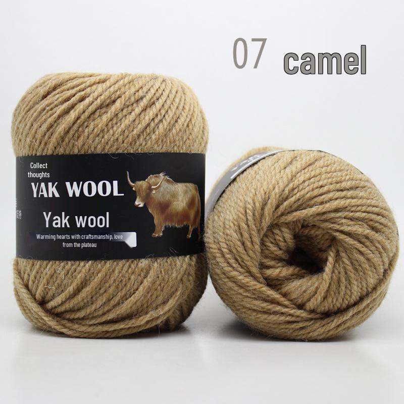 Hand-Knitted Medium-Thick Yak Wool Yarn for Scarves, Hats, Coats, Vests, and Sweaters