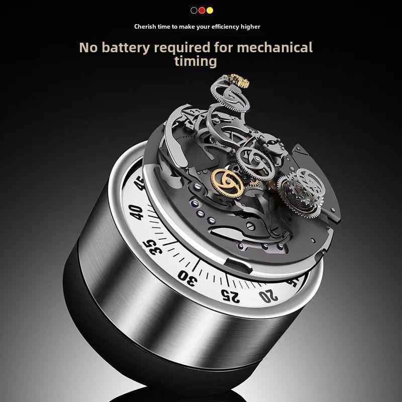 Magnetisk kökstimer i rostfritt stål med visuell nedräkning och larm för matlagning och bakning