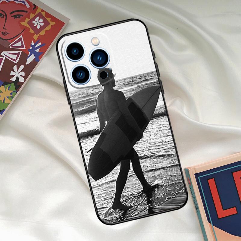 Surf Surfing Wave Phone Case For iPhone 15 14 12 11 13 16 17 Pro Max 15 16 Plus 13 Mini 16e 17 Air Funda Cover