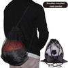 Drawstring Volleyball Storage Bags Basketball Storage Bag Half Mesh Bag Football Storage Bags