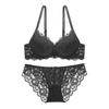 French Sexy Lace Bra Set,Push‑Up Bra Set for Small Bust,Gather Side Fat Lingerie Set