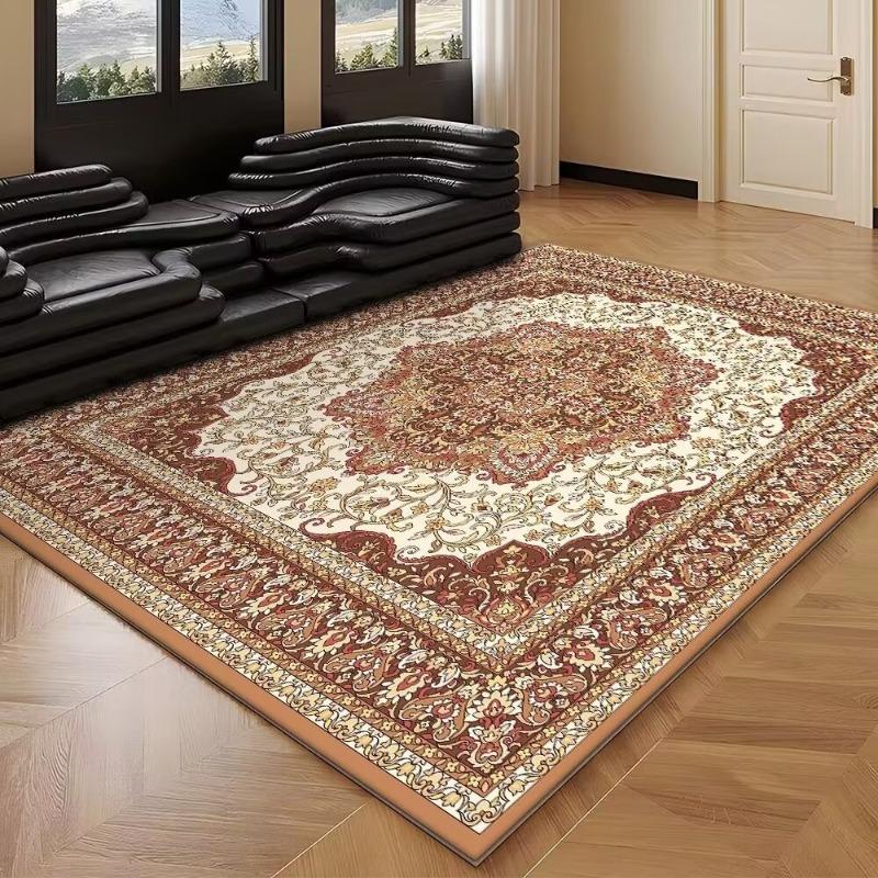 Classic Retro Living Room Carpet Bohemian Persian Ethnic Style Foldable Washed Back Sofa Coffee Table Blanket Very Beautiful