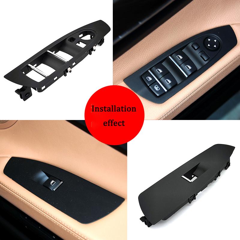 For BMW Car Interior Window Lift Switch Panel Door Handle Trim  7 Series F02 61319241915 Auto Accessories LHD Left Hand Drive