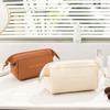 Convenient Cosmetic Organizer Smooth Surface Faux Leather Storage