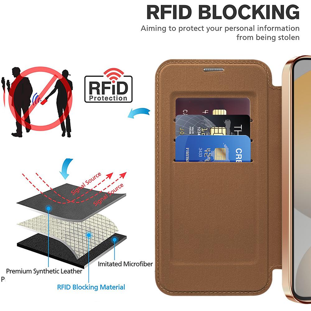 Manyetik Cüzdan Deri Telefon Kılıfı Samsung S22 S23 S24 S25 plus Ultra A55 A35 A16 A05 Kablosuz Şarjlı Kapaklı Kapak Magsafe Kart Tutucu