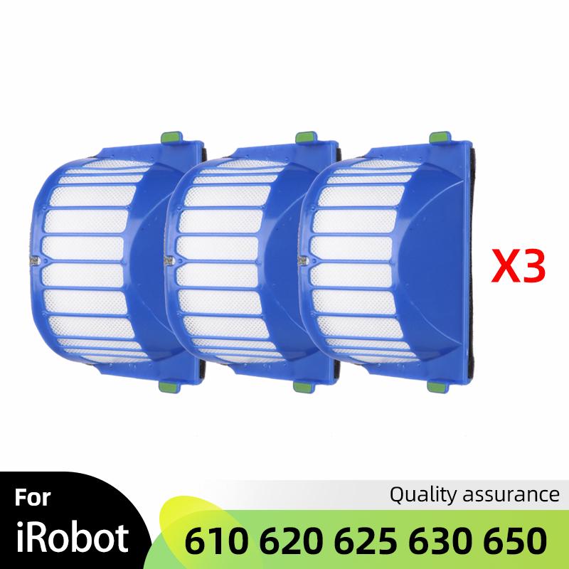 Ersatzteil-Set für iRobot Roomba 600 Serie 610 620 625 630 650 660 Staubsauger-Bürstenrolle Aero Vac Filter + Seitenbürste