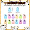 84Pcs Hallowmas Ghosty Figurines Resins Ghosty Statues Light in the Darks Ghosty Ornament Indoor Porch Hallowmas Decors