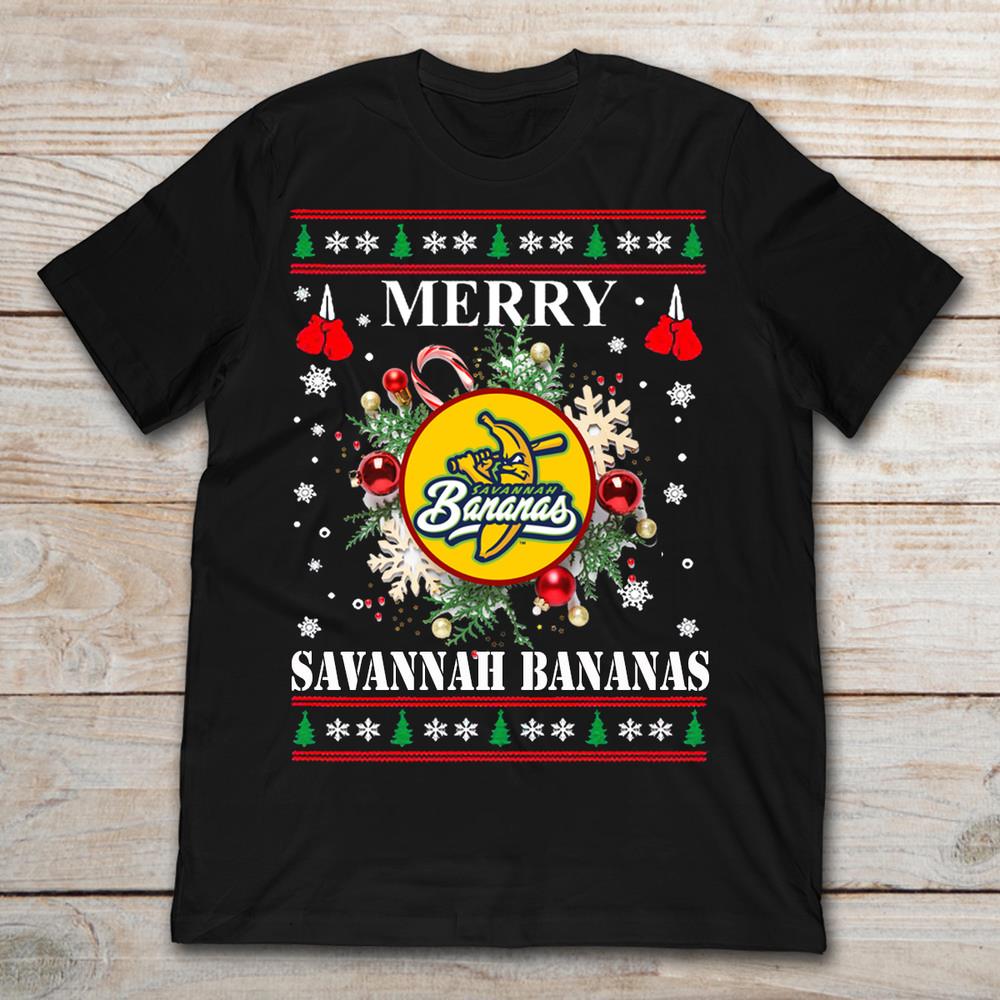 Savannah Bananas Baseball Men Santa Christmas T shirt Size S-4XL ZC1375 Unisex T-Shirt XXXXL