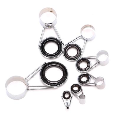 7-teiliges Teleskop-Angelrutenführungs-Top-Ring-Set für Floß-Angel-Reparaturzubehör