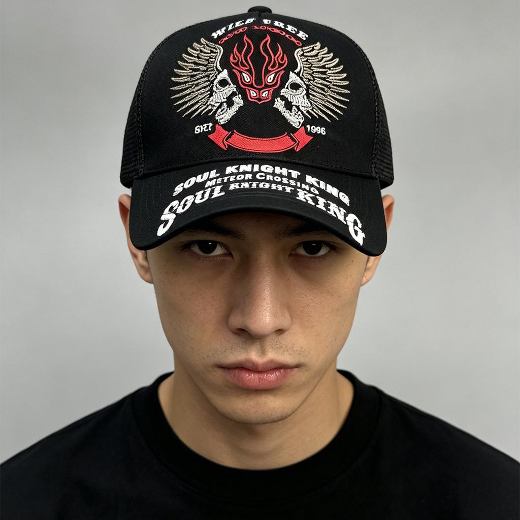 Spring And Summer Wind Soul Knight Letter Embroidered Baseball Cap Men And Women Breathable Retro Street Truck Hat