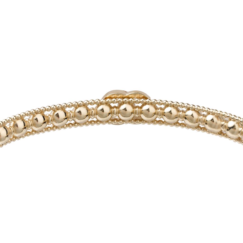 Chanel Double C Choker Necklace Women Necklace Gold AB7791-B07488-NG677