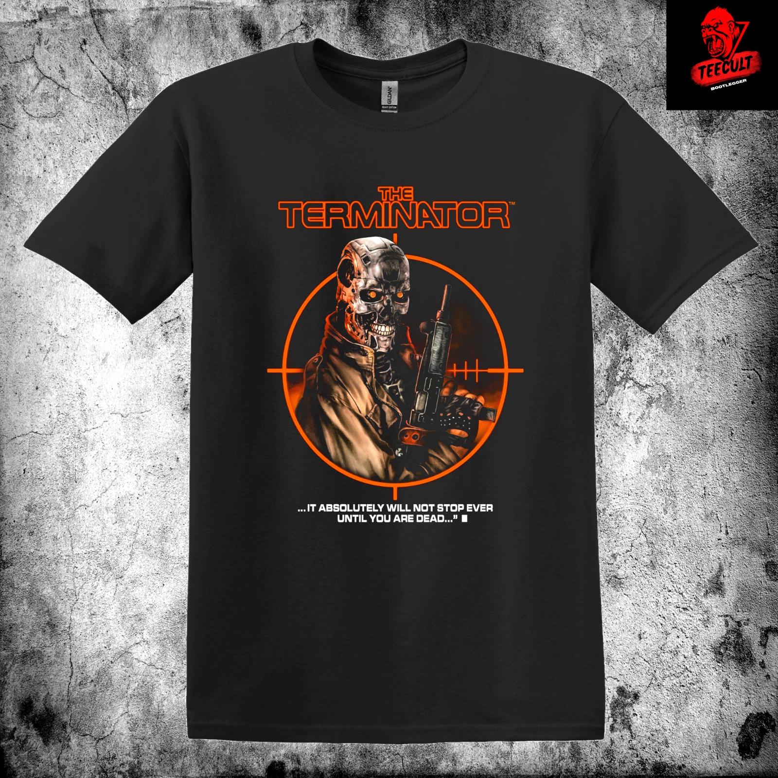 Men s and Women s T-shirts The Terminator (1984) Retro Sci-Fi Action Movie Unisex XS