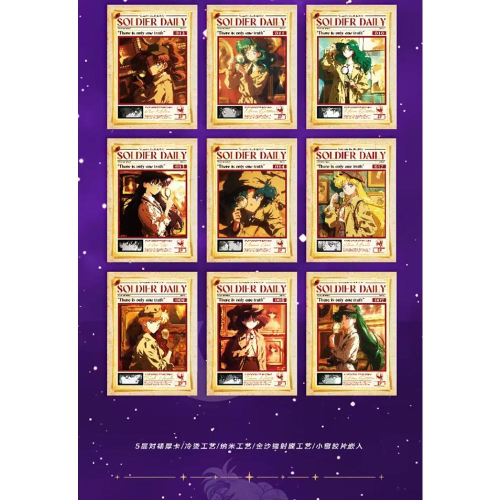 Japanese Anime Sailor Moon Collection Cards Wonderful Magical Girls Fashion Trend Creative Peripheral Cards Festival Gifts Toys