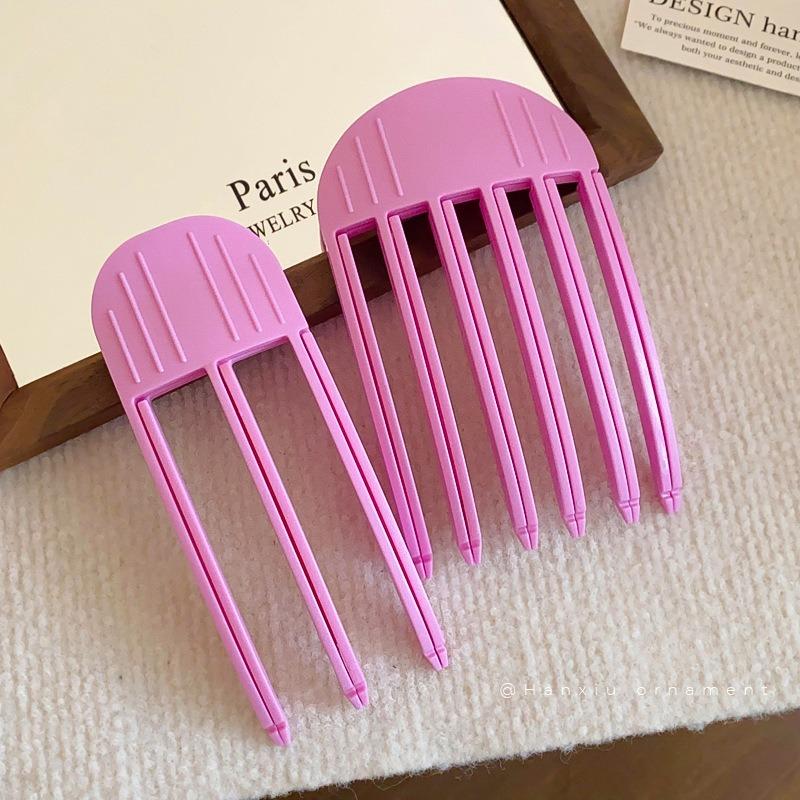 

2 шт. Зажимы для придания объема волосам для женщин, Зажим для объема волос, Инструменты для укладки, Расческа для придания объема для пышной челки, Зажимы для прикорневого объема, Зажимы для прикорневого объема ярко-розовый