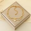 316L Stainless Steel Gold Plated Heart Love Anklets For Women Girl New Trend Multi-layer Chains Non-fading Jewelry Gift Party