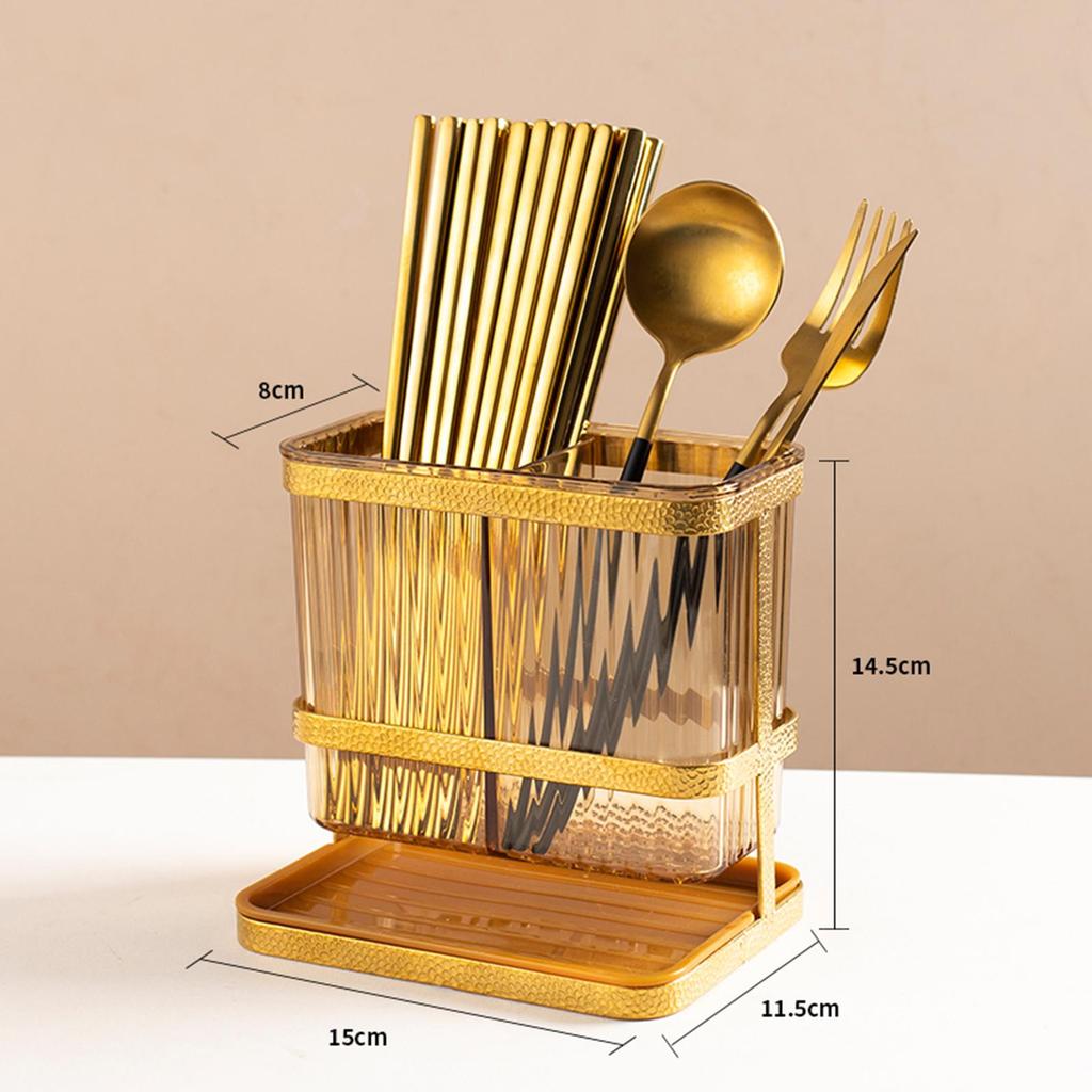 Chopstick er Punch Large Capacity Flatware Organizer Drainer Cutlery for Countertop Restaurant