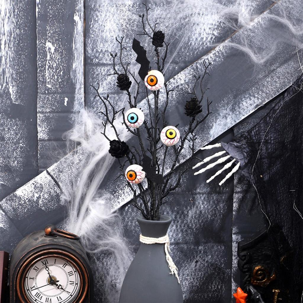 Halloween-dekorationer, Svarta Skräckögon-utklipp, Skrivbordsdekorationer