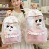 Schoolbag Fresh Floral Bow Lace Schoolbag Japanese and Korean Style Gentle Age Reduction Girlfriend Travel Small Backpack