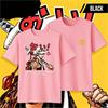 One Piece Trafalgar D. Water Law Cotton T-shirt 2026 New Summer Men's Women's Fashion Casual Short Sleeved T-shirt Streetwear